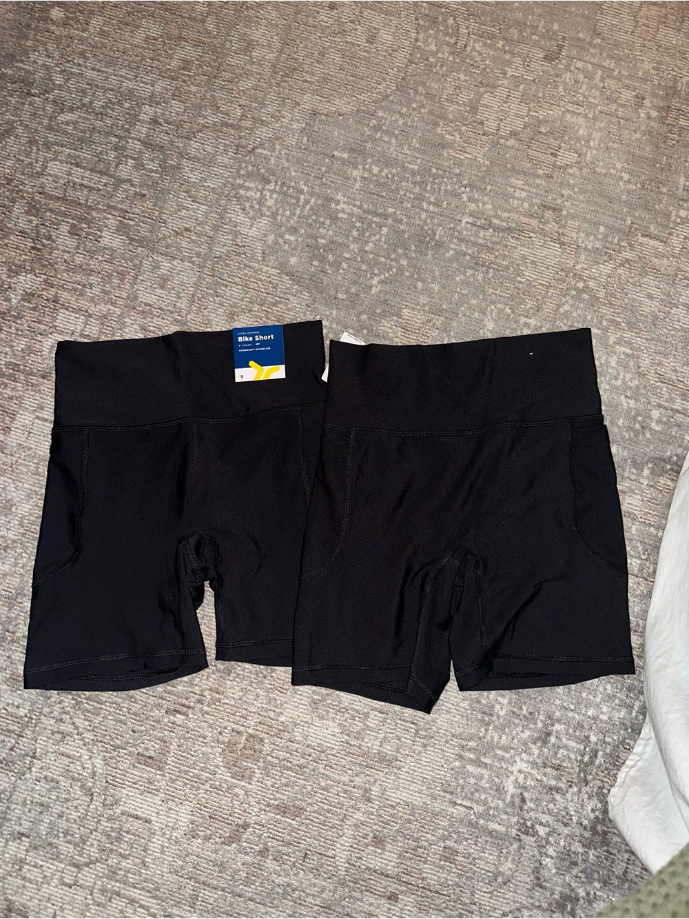 Old Navy Black Women's Bike Shorts Duo - High-Rise Active Shorts